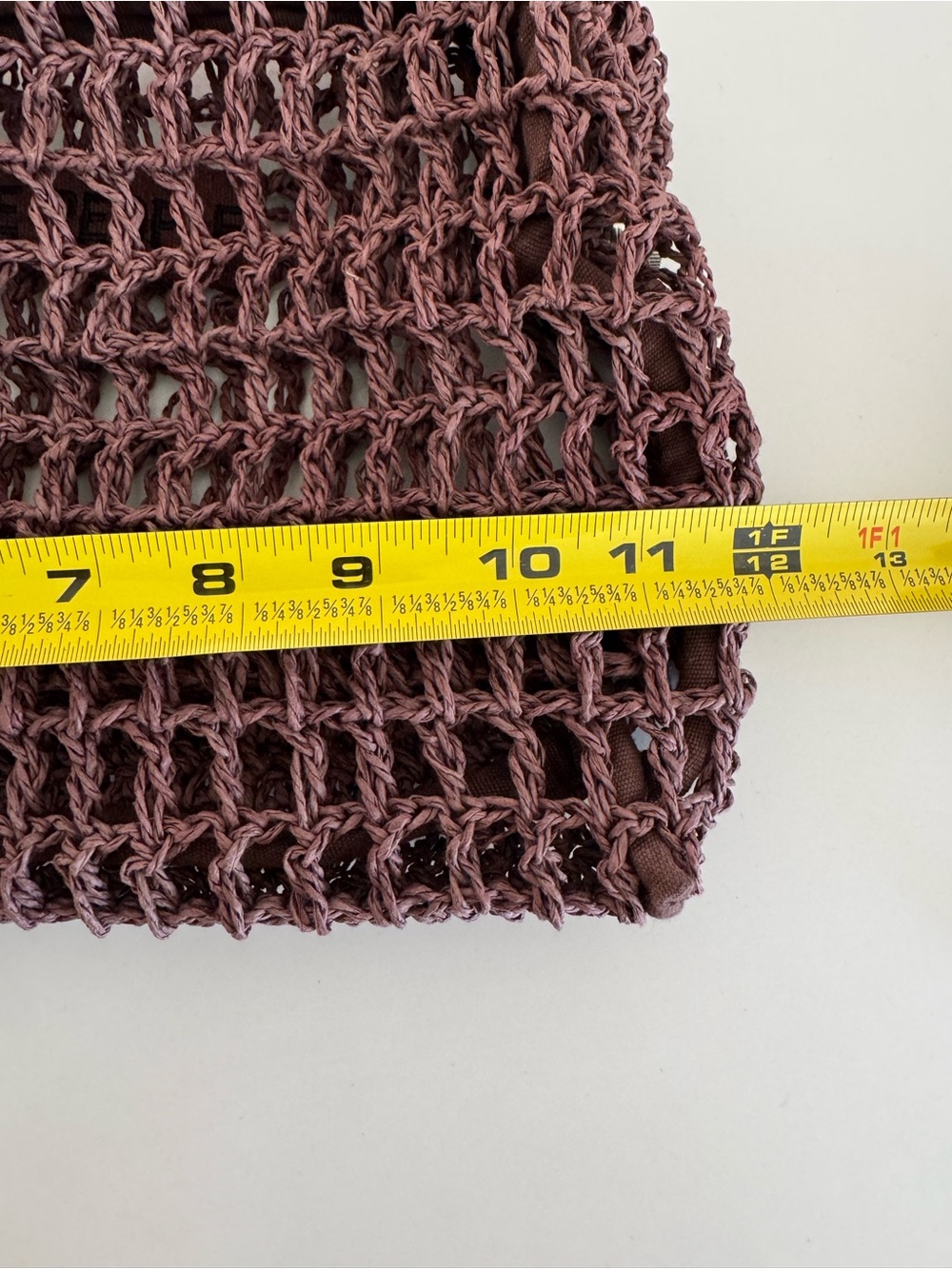 Nwot Free People Brown sand bound Crochet Clutch - Picture 9 of 10